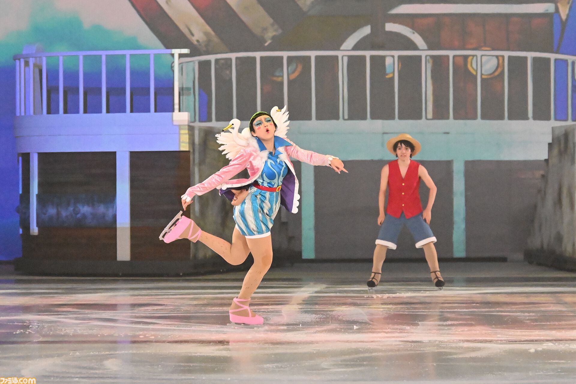 『ワンピース・オン・アイス』宇野昌磨さんとゲーマー4人がきゃっきゃする記事。殴る蹴るには物理法則が邪魔