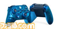 【Xbox】新商品ワイヤレスコントローラー スカイサイファーが8月13日に発売。スケルトンブルーの表面デザインがカッコいい