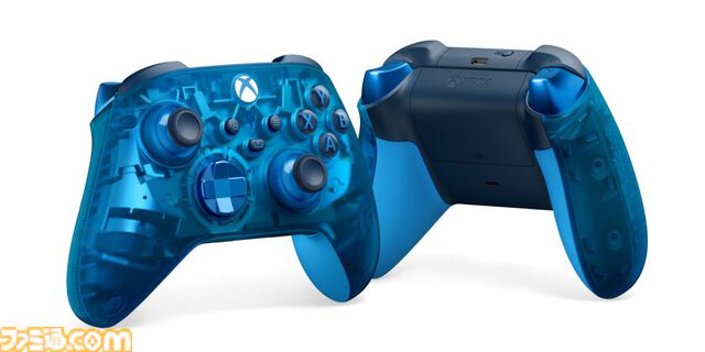 【Xbox】新商品ワイヤレスコントローラー スカイサイファーが8月13日に発売。スケルトンブルーの表面デザインがカッコいい