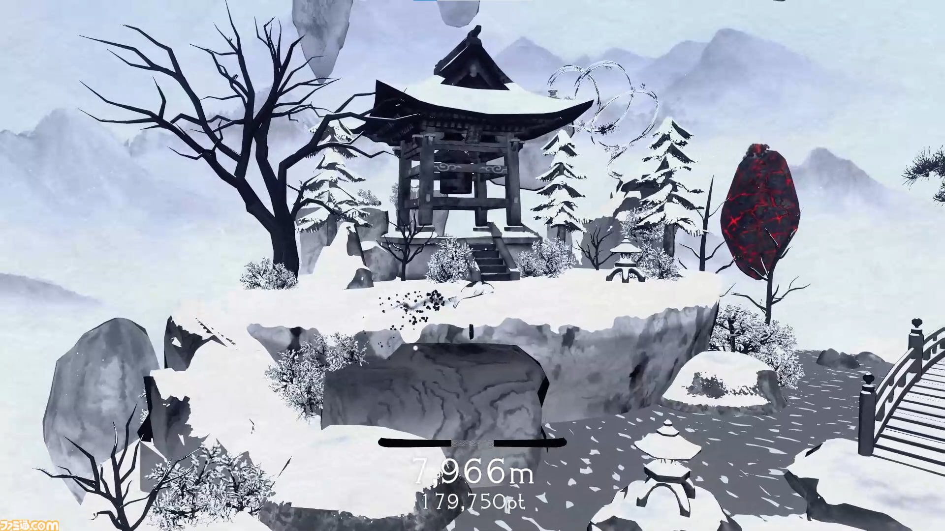 『点睛（TENSEI）』Switch/PS5/Xbox/iOS版が発売。水墨画風の世界を筆でなぞるように跳ぶリラックス禅アクション