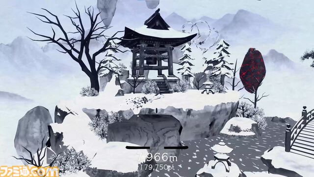 『点睛（TENSEI）』Switch/PS5/Xbox/iOS版が発売。水墨画風の世界を筆でなぞるように跳ぶリラックス禅アクション