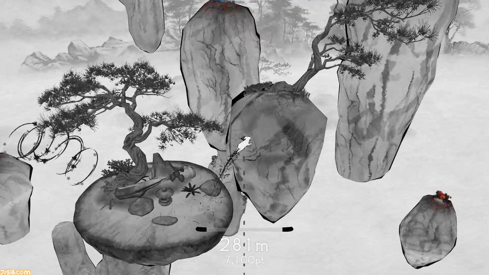 『点睛（TENSEI）』Switch/PS5/Xbox/iOS版が発売。水墨画風の世界を筆でなぞるように跳ぶリラックス禅アクション
