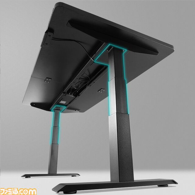 “低さ”を追求した電動昇降デスク『電動スーパーゲーミングデスク スーパーロー』バウヒュッテより発売。40cm～73cmまで幅広く調整可能