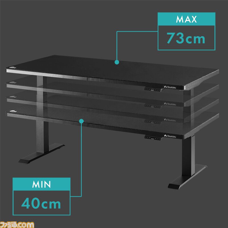 低さ”を追求した電動昇降デスク『電動スーパーゲーミングデスク