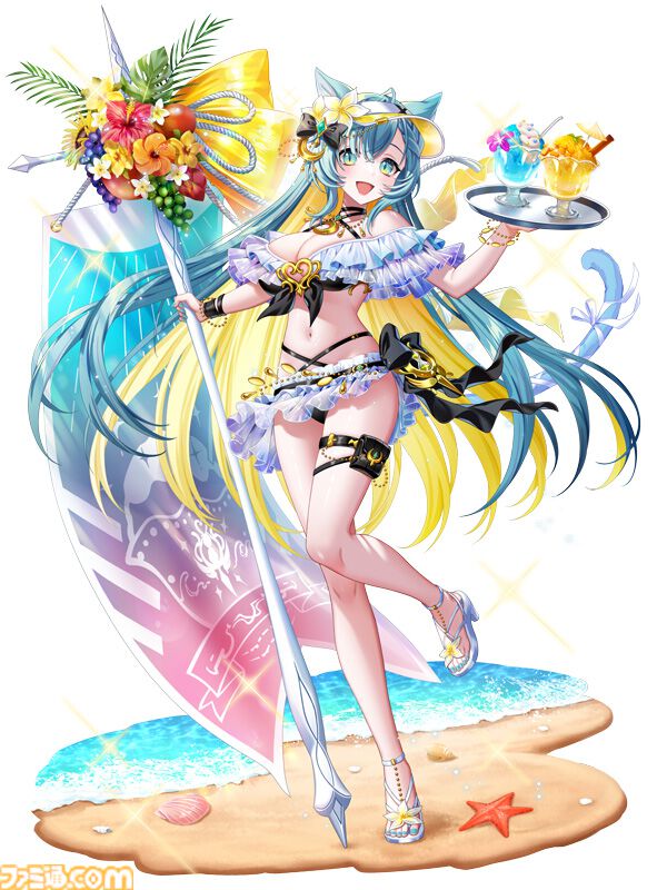 グラブル』『雀魂』『白猫』など人気スマホゲーム水着キャラ