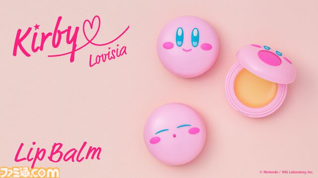 『星のカービィ』フェイス型ケースのリップバーム、肌触り抜群のヘアバンドが登場。Lovisiaとのコラボ商品が8月13日より先行発売