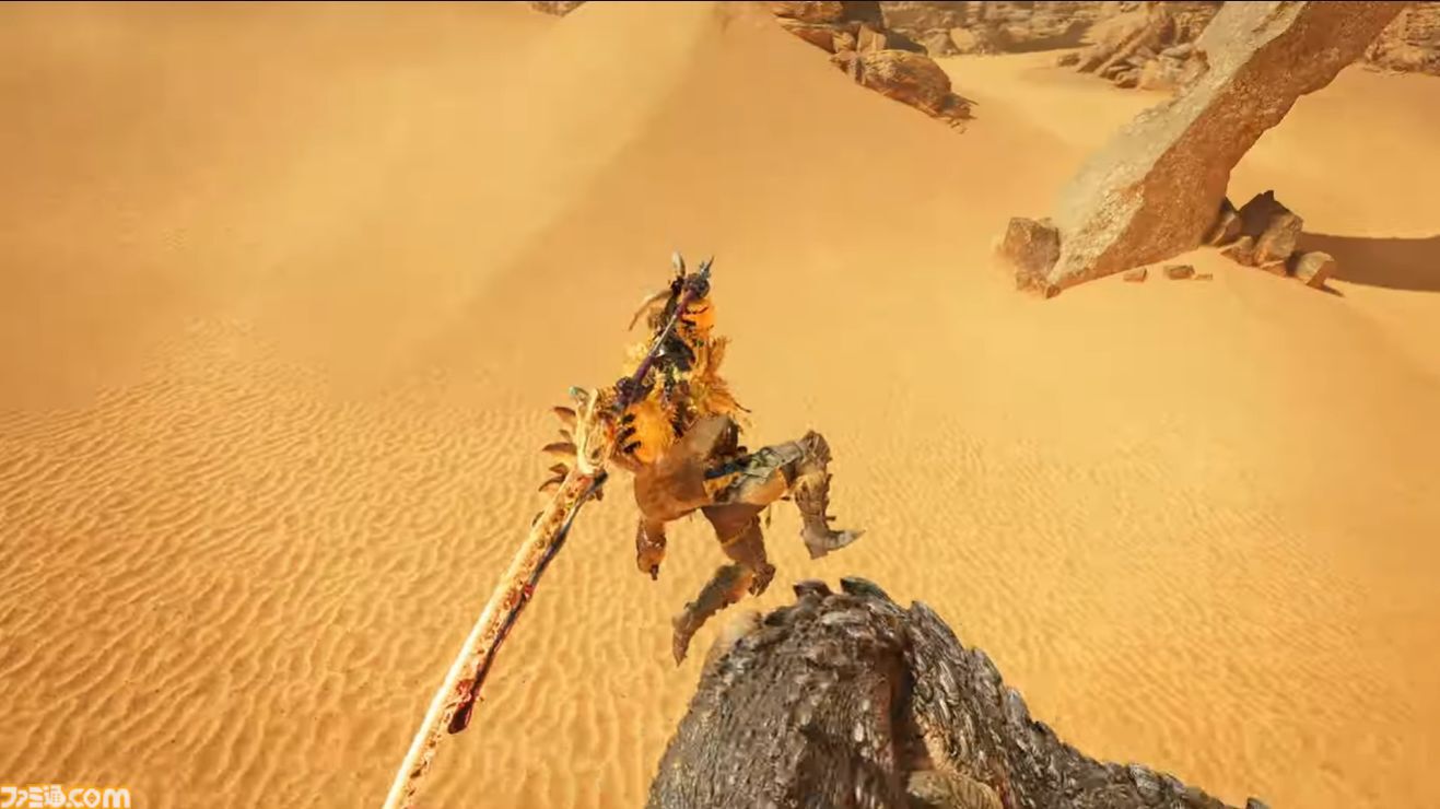 『モンハンワイルズ』太刀の武器紹介動画が公開。特定の攻撃をヒットさせると錬気ゲージの段階が上昇。納刀からカウンター、気刃兜割のシーンも