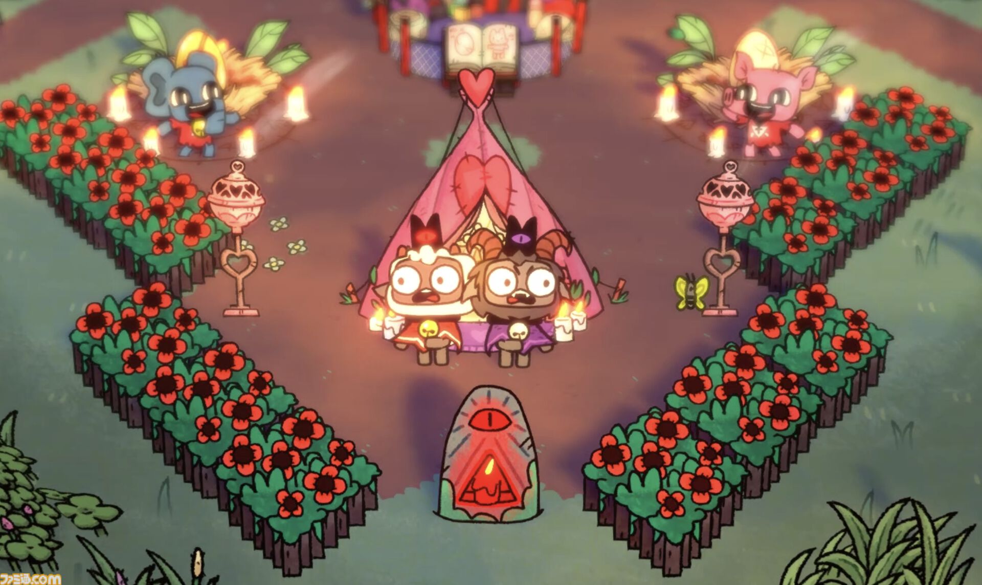 かわいい子羊がカルト教団を作り上げる『Cult of the Lamb』協力プレイ