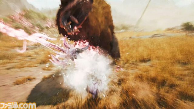 『モンハンワイルズ』スラッシュアックスの武器紹介動画が公開。斧モードと剣モードのふたつのモードを使い分けながら狩猟。カウンター技らしきシーンも
