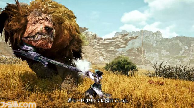 『モンハンワイルズ』スラッシュアックスの武器紹介動画が公開。斧モードと剣モードのふたつのモードを使い分けながら狩猟。カウンター技らしきシーンも