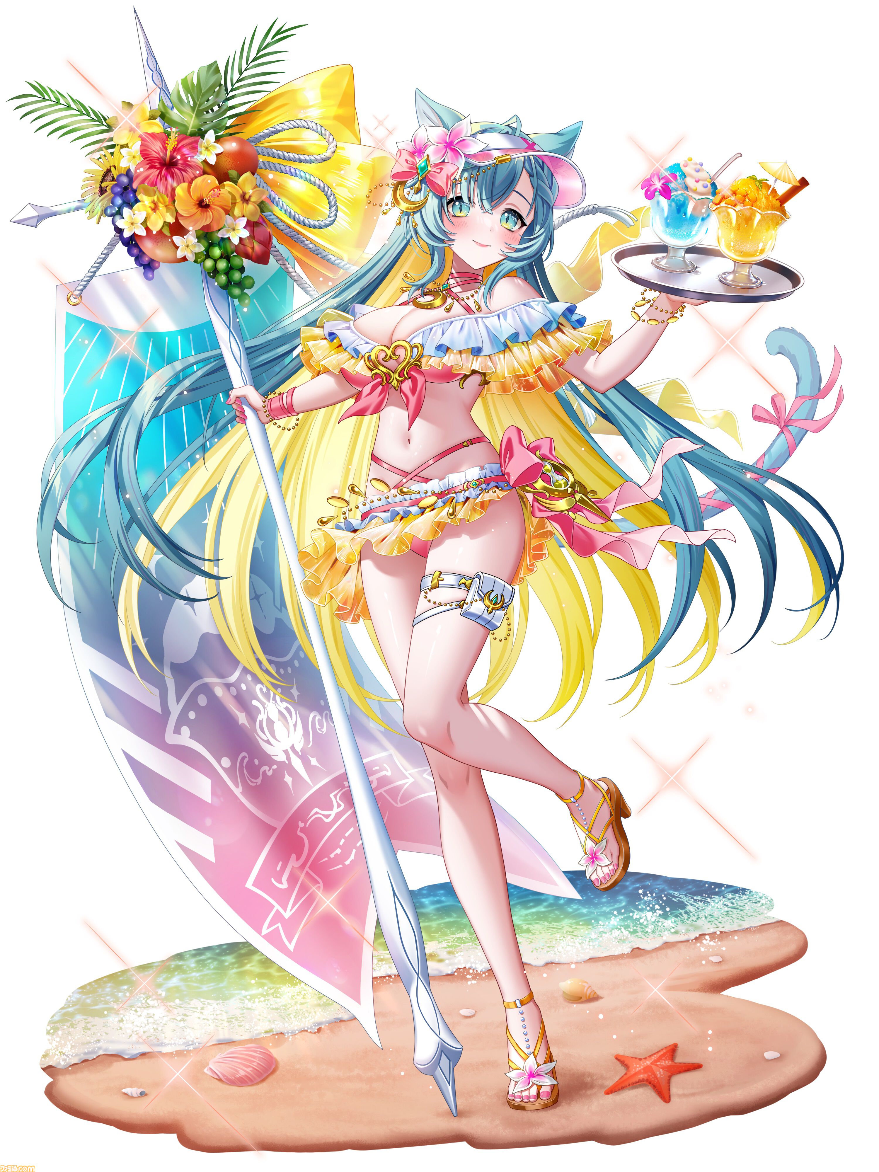 白猫NW』水着衣装のキアラ、イクシア、フーシャがガチャに登場！新