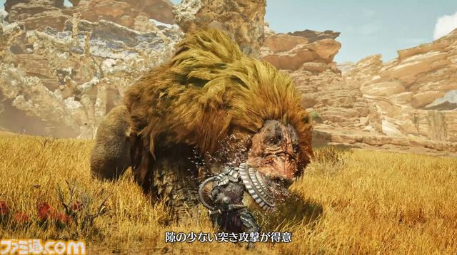 『モンハンワイルズ』ランスの武器紹介動画が公開。トップクラスのガード性能を持つ武器。突進攻撃から反転しての薙ぎ払い、大きくジャンプして突き攻撃をくり出すシーンも