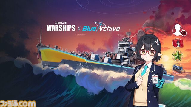 『World of Warships』ブルアカコラボが開催。ホシノ、ノノミ、アヤネをイメージした戦艦、巡洋艦が登場