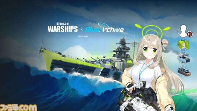 『World of Warships』ブルアカコラボが開催。ホシノ、ノノミ、アヤネをイメージした戦艦、巡洋艦が登場