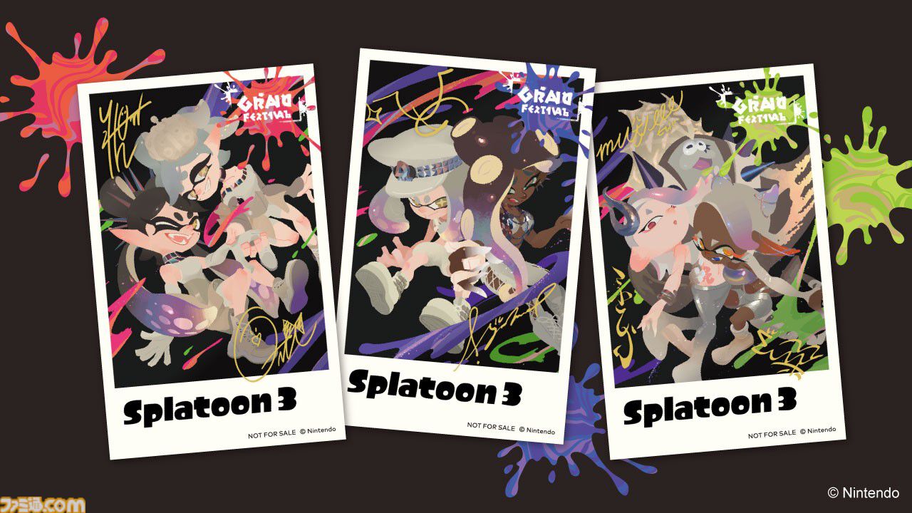 スプラトゥーン3』サイン入りブロマイドセットが対象商品の購入でもらえる。8月23日よりゲーム取扱い店舗にてスタート |  ゲーム・エンタメ最新情報のファミ通.com