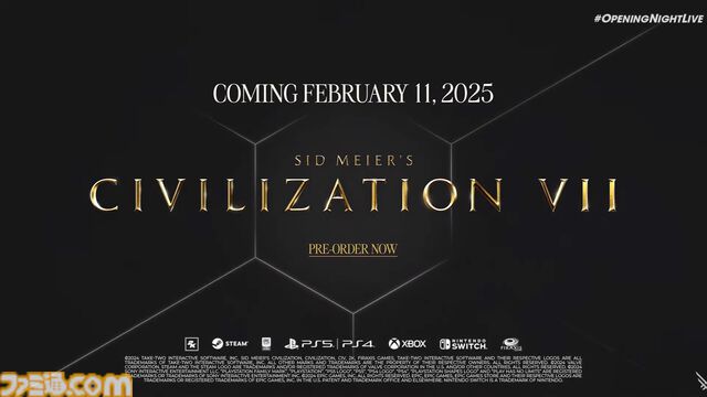 【CIV7】『シヴィライゼーションVII』発売日が2025年2月11日に決定。人気歴史ストラテジー最新作【gamescom2024】