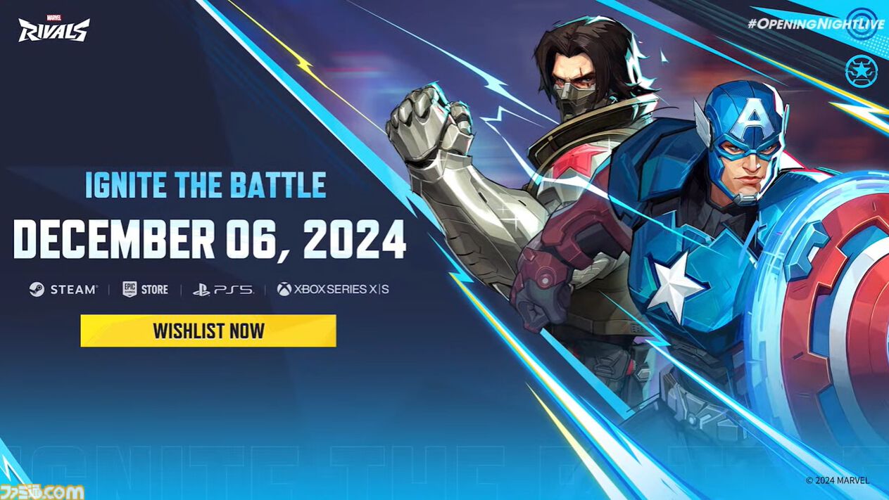 マーベルの対戦シューター『Marvel Rivals』12月6日リリース決定。キャプテンアメリカなどが登場する最新トレイラーが公開【gamescom2024】