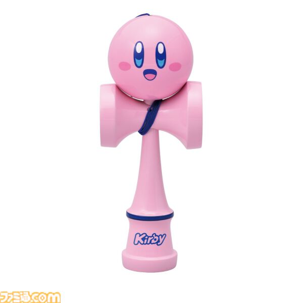 『星のカービィ』けん玉の再販分の予約がスタート。全体をピンクカラーで統一し、玉にカービィの顔をあしらったかわいいデザイン