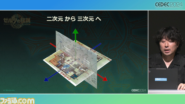 『ゼルダの伝説 ティアキン』の空島は“積極的に放置”されていた。空、地上、地底の3つの世界と制作環境のすべてをシームレスにつないだ技術【CEDEC2024】
