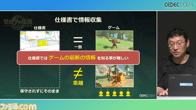 『ゼルダの伝説 ティアキン』サウンドチームに起きた革新。開発データが資料になる“動く仕様書”で実現したフラットな物づくり【CEDEC2024】