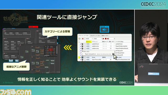 『ゼルダの伝説 ティアキン』サウンドチームに起きた革新。開発データが資料になる“動く仕様書”で実現したフラットな物づくり【CEDEC2024】