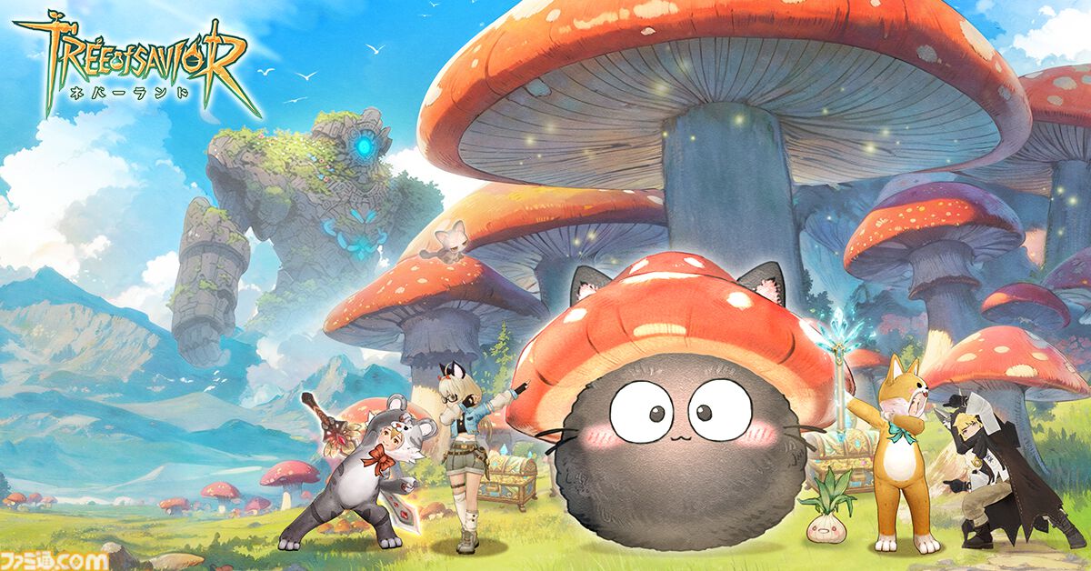 【TOS新作】スマホMMORPG『ツリーオブセイヴァー：ネバーランド』事前登録スタート。世界樹を救う冒険や、ときにはのんびり農家生活