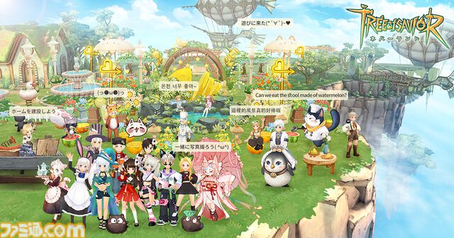 【TOS新作】スマホMMORPG『ツリーオブセイヴァー：ネバーランド』事前登録スタート。世界樹を救う冒険や、ときにはのんびり農家生活