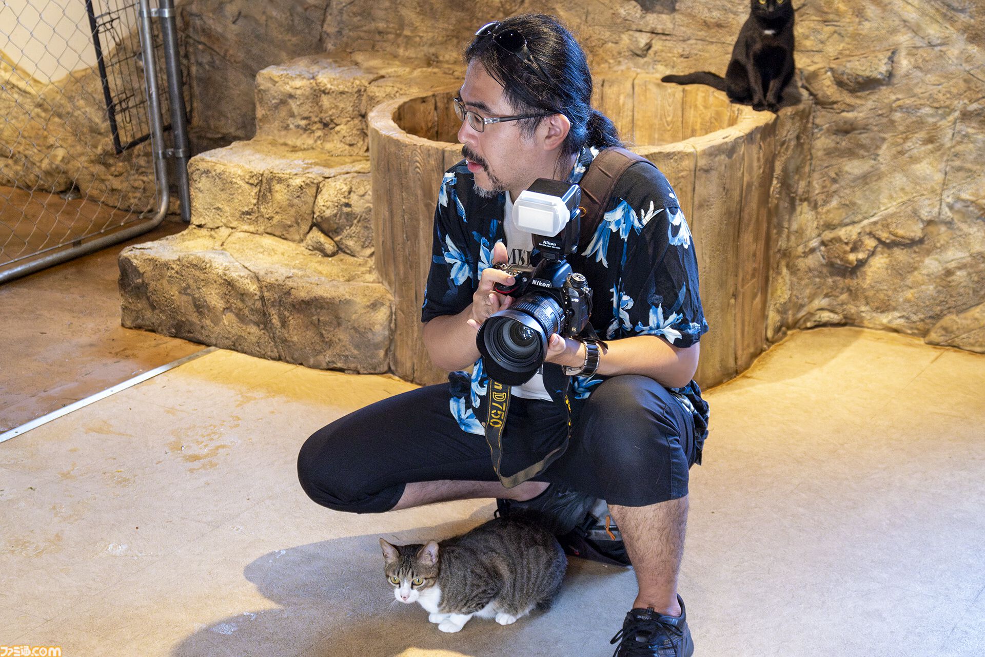 おじさんふたり、日光さる軍団のおさるランドではしゃぐ。子ざるには人間と動物の赤ちゃん両方のかわいさがあってどうにかなりそう