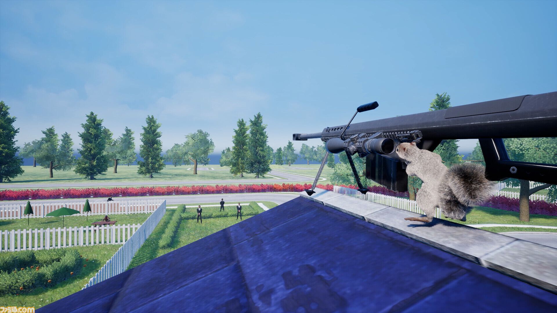 リスのガンアクション『Squirrel with a Gun』本日（8/30）発売。ハンドガンやサブマシンガンで黒服を返り討ちに。ただドングリが欲しいだけなのに