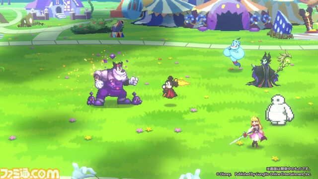 『ディズニー ピクセルRPG』最新PV公開。平和なディズニー世界に突如異変が起こる。ミッキーやオーロラ姫のバトルシーンも