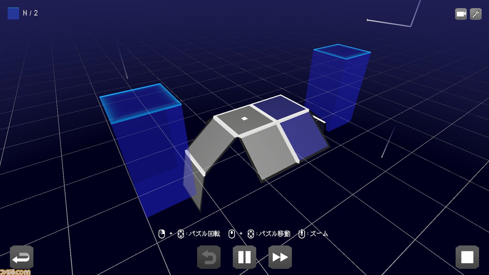 立方体展開パズル『siX Planes』発売中。空間把握能力を試す全160問。パズルを自作＆共有することも可能