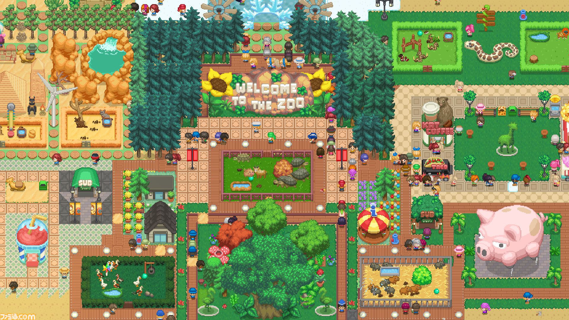 動物園運営シム『Let's Build a Zoo』が60％オフの820円で買えちゃうセールが開催中。偽物を展示したり食肉にしたりなどかなり自由（？）な運営も可