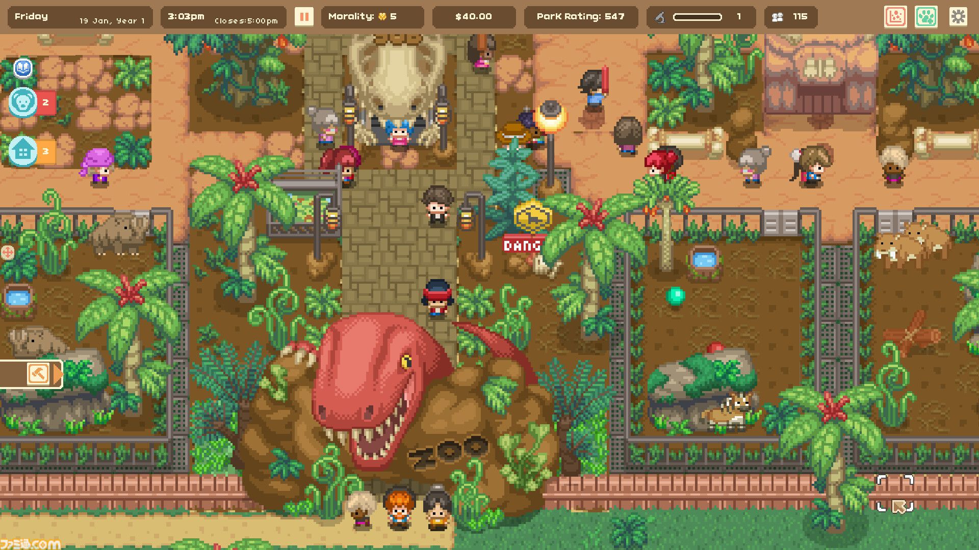 動物園運営シム『Let's Build a Zoo』が60％オフの820円で買えちゃうセールが開催中。偽物を展示したり食肉にしたりなどかなり自由（？）な運営も可