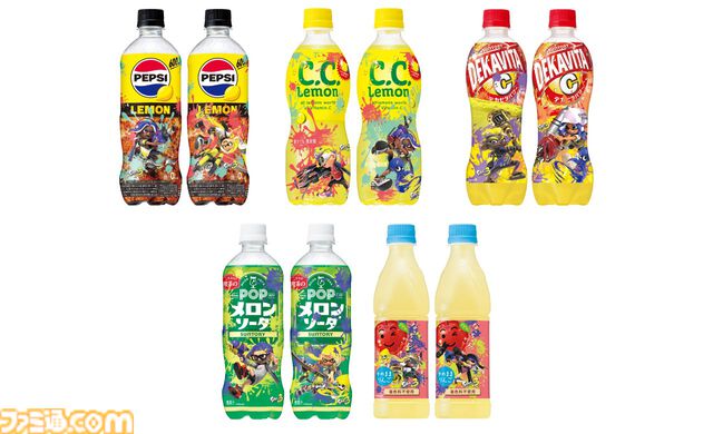 『スプラトゥーン3』ペプシやC.C.レモンのコラボデザインボトルが本日（9/9）発売。シオカラーズ・テンタクルズ・すりみ連合の限定クリアファイルがもらえるキャンペーンもスタート