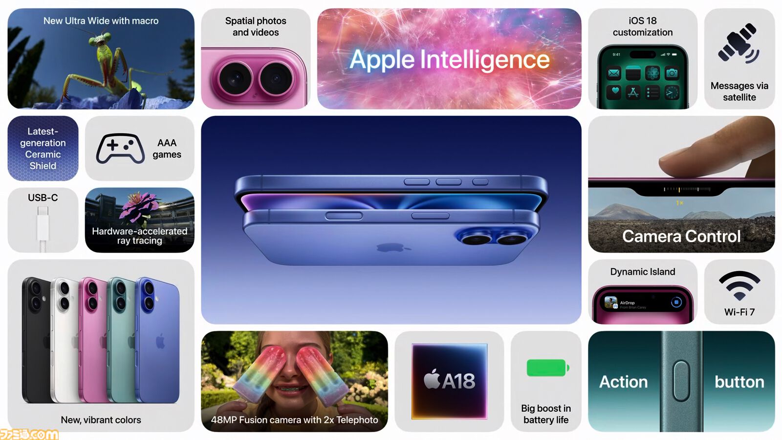 新型iPhone（iPhone 16）は9月20日発売予定。各モデルの価格や特徴は