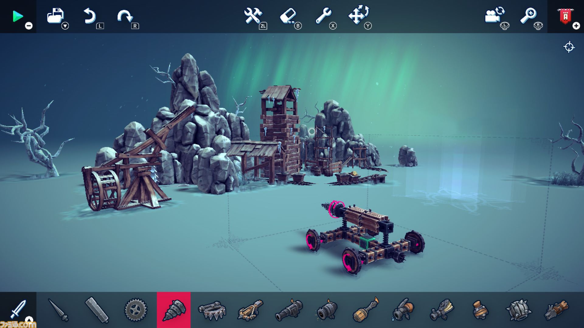 『Besiege - ビシージ -』Switch/PS5/PS4版が12月12日発売。パッケージ版の予約受付も開始。作ったマシンで各ステージを攻略するビルド＆シミュ