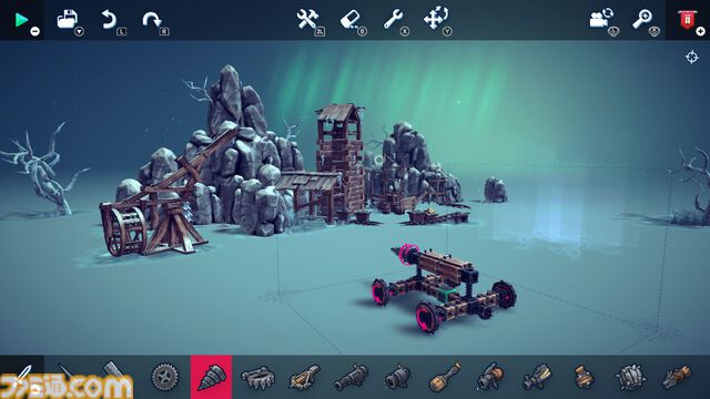 『Besiege - ビシージ -』Switch/PS5/PS4版が12月12日発売。パッケージ版の予約受付も開始。作ったマシンで各ステージを攻略するビルド＆シミュ