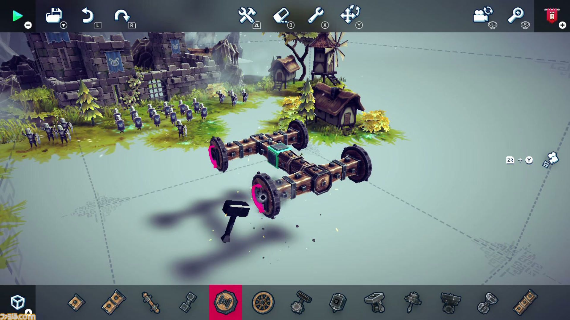 『Besiege - ビシージ -』Switch/PS5/PS4版が12月12日発売。パッケージ版の予約受付も開始。作ったマシンで各ステージを攻略するビルド＆シミュ