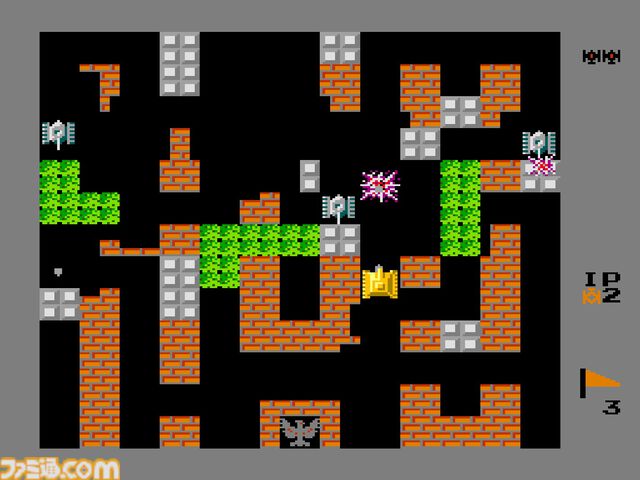 【アケアカ】『VS. バトルシティー』 9月12日に配信。1985年生まれのナムコのシューティングゲーム。戦車を操って司令部を守り抜け