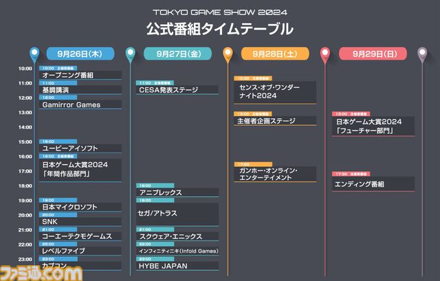 【TGS2024】東京ゲームショウ2024は出展社数が過去最多に。出展ブース概要や公式番組のタイムテーブルが発表