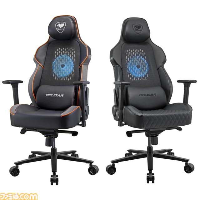背もたれに200mm RGBファン内蔵のゲーミングチェア“NXSYS AERO”が明日（9/13）発売。チェア内の冷気を循環させることで熱がこもることなく、背面をつねに快適に