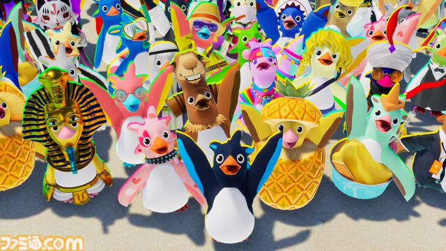 『Faaast Penguin（ファーストペンギン）』PS5、PC（Steam/Epic）版が9/20に無料配信スタート。最大40人参加の邪魔し合いペンギンレース