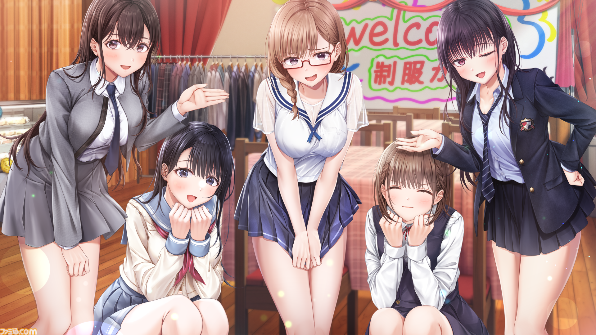 『制服カノジョ2』1月23日発売。カノジョたちと福岡のリアルな街並みで制服デートが楽しめる恋愛シミュレーション