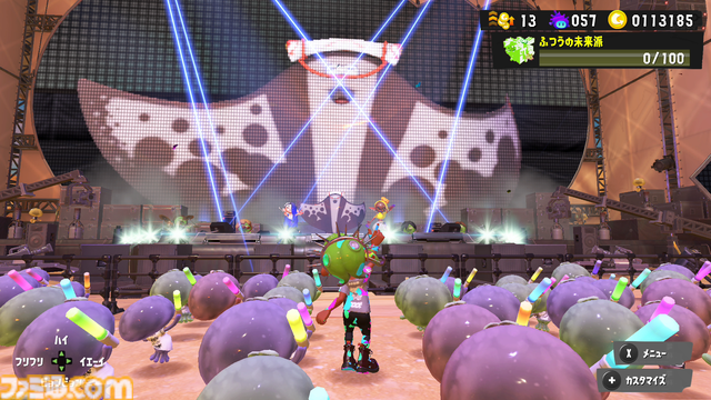 『スプラトゥーン3』グランドフェスティバル、会場の特別感がスゴイ。3つのステージ、クラゲとの一体感、フェス飯屋台まで！