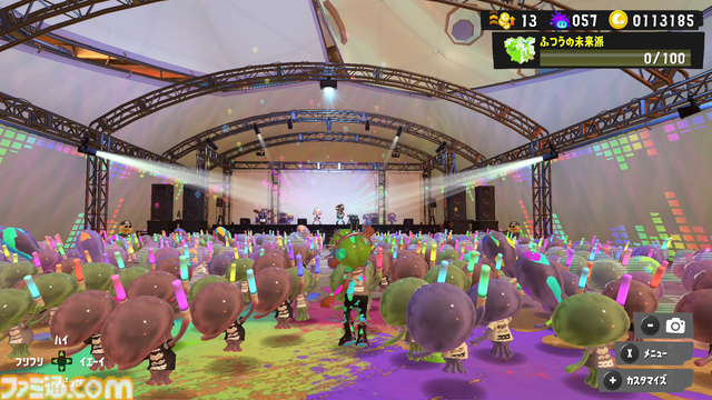 『スプラトゥーン3』グランドフェスティバル、会場の特別感がスゴイ。3つのステージ、クラゲとの一体感、フェス飯屋台まで！