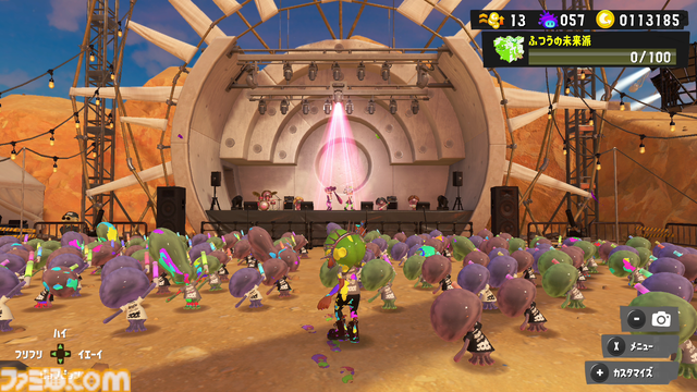 『スプラトゥーン3』グランドフェスティバル、会場の特別感がスゴイ。3つのステージ、クラゲとの一体感、フェス飯屋台まで！