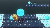 『On the Keyboard』ゲーム内のキーボードを操作して球体を運ぶ高難度アクション。Steamで発売。落とさないようにゴールまで導けるか