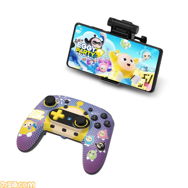 『エギ―パーティー』デザインのAndroidスマホ専用ワイヤレスコントローラーが12月発売。約10mのワイヤレス通信が可能【HORI（ホリ）】