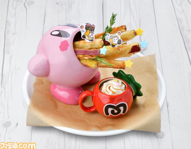 【カービィカフェ】コックカワサキ特製“秋のサーモンミルクスープ”、吸い込む姿がかわいい“さつまいもスティック”など秋限定メニュー2種が9/25より展開