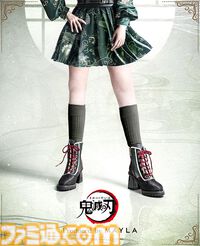 『鬼滅の刃』炭治郎や義勇ら7モデルのブーツは美しさと歩きやすさを両立。ブロックヒールを採用し、カジュアルなコーディネートで活躍しそう【9月24日17時予約開始】